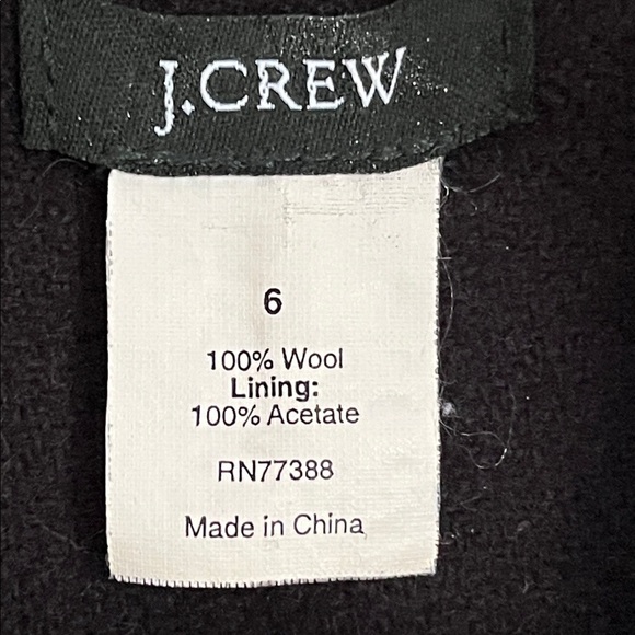 J Crew Robert Noble Black Wool Blazer Size 6 - Picture 4 of 8